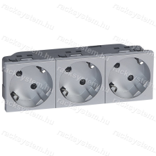 LEGRAND Legrand 079283 Program Mosaic 3x2P+F aljzat, sínezett, rugós, alumínium villanyszerelés