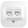 LEGRAND Legrand Forix IP20 falon kívüli 2x RJ45 Cat. 5e UTP informatikai csatlakozóaljzat fehér