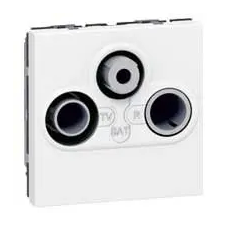 LEGRAND Legrand Program Mosaic TV-RD-SAT aljzat végzáró, 2m, fehér villanyszerelés