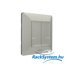 Legrand Netatmo Legrand 752387 Valena Life Netatmo vezeték nélküli kapcsoló - kettős egypólusú alumínium villanyszerelés