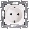 LEGRAND Niloé 2P+F csatlakozóaljzat gyermekvédelemmel (csavaros), fehér