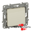 LEGRAND Niloé egypólusú kapcsoló, körömmel, bézs 764600