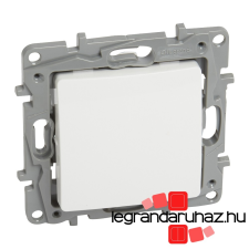 LEGRAND Niloé egypólusú nyomó fényjelzős, fehér 764522 villanyszerelés