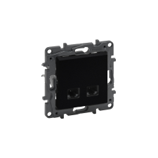 LEGRAND Niloé Step 2xRJ45 Cat.5E FTP csatlakozóaljzat fekete 863558 villanyszerelés