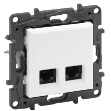 LEGRAND Niloé Step 2xRJ45 Cat.5E UTP aljzat, fehér villanyszerelés