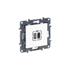 LEGRAND Niloé Step 2xUSB-A+C töltőaljzat 5V 3A 15W fehér 863140 villanyszerelés