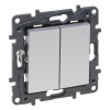  Legrand Niloé Step 863305 csillárkapcsoló, 10AX, alumínium (Legrand 863305)