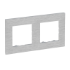  Legrand Niloé Step 863892 2-es keret, csiszolt alumínium (Legrand 863892)