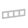  Legrand Niloé Step 863894 4-es keret, csiszolt alumínium (Legrand 863894)
