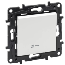 LEGRAND Niloé Step egypólusú kapcsoló jelzőfénnyel, 10AX, fehér villanyszerelés