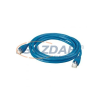 LEGRAND patch kábel, RJ45-RJ45, Cat6, árnyékolt (S/FTP), AWG27, PVC, kék, d: 6,2mm, 1 méter, LCS2