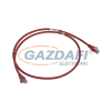 LEGRAND patch kábel, RJ45-RJ45, Cat6A, árnyékolt (S/FTP), AWG27, LSZH (LSOH), piros, d: 6,2mm, 5 méter, LCS2