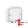  Legrand Plexo 55 süllyesztett kábelkivezető 16 A, összeszerelt, fehér, Legrand 069888L