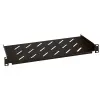 LEGRAND Rackszekrény polc – 1U-19″, 2 ponton rögzített csavarral, fix, 250mm, max. 50, fekete