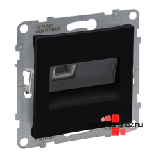 LEGRAND Suno 1xRJ11 csatlakozóaljzat fekete, Legrand 721461 villanyszerelés