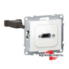 LEGRAND Suno elővezetékelt HDMI 1.4 típusú csatlakozóaljzat, fehér, Legrand 721149 villanyszerelés