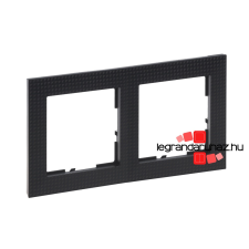 LEGRAND Suno kettős keret fekete mintás, Legrand 721572 villanyszerelés