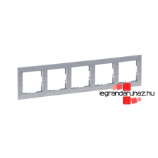 LEGRAND Suno ötös keret csiszolt alumínium, Legrand 721565 villanyszerelés