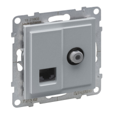 LEGRAND SUNO TV F +RJ45 Cat.6UTP ALJ ALUMÍN villanyszerelés