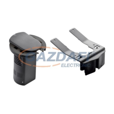 LEGRAND Üres asztali kábelrendező 2P+F csatlakozóaljzathoz, RAL 9017 fekete villanyszerelés