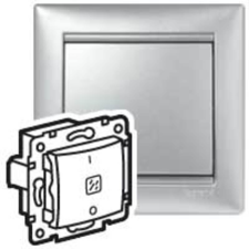 LEGRAND VALENA 102e BETÉT+BILL. ALUMÍNIUM villanyszerelés