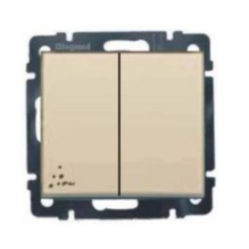 LEGRAND Valena 106+6 IP44 kettős váltókapcsoló elefántcsont (774198) villanyszerelés