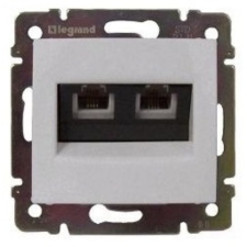 LEGRAND Valena 2xRJ45 FTP Cat6 aljzat fehér (774233) villanyszerelés