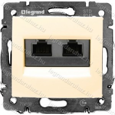 LEGRAND Valena 2XRJ45 LCS2 at6 UTP informatikai csatlakozóaljzat, csavaros, elefántcsont 774143 villanyszerelés