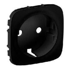 LEGRAND Valena Allure 2P+F csatlakozóaljzat burkolat, Fekete 1db világítási kellék