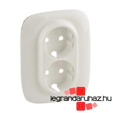 LEGRAND Valena Allure 2x2P+F aljzat monobloc burkolat + kerettel, Gyöngyház 754959 villanyszerelés