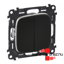 LEGRAND Valena Allure csillárkapcsoló 10 AX fekete, AB752005 világítási kellék