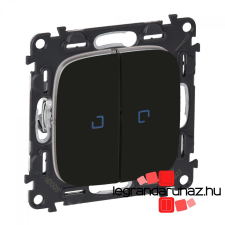 LEGRAND Valena Allure csillárkapcsoló jelzőfénnyel 10 AX fekete, AB752005J világítási kellék