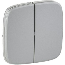 LEGRAND Valena Allure Kettős Kapcsoló Burkolat, Alumínium 755027-Legrand villanyszerelés