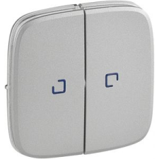 LEGRAND Valena Allure Kettős Kapcsoló Burkolat, Fj, Alumínium 755227-Legrand villanyszerelés