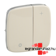 LEGRAND Valena Allure Nyomógombos fényerőszabályozó burkolat, Elefántcsont 752086 villanyszerelés