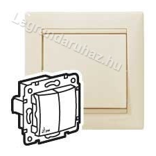 LEGRAND Valena IP44 kettős váltókapcsoló, elefántcsont 774198 villanyszerelés