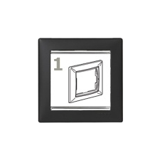 LEGRAND Valena-keret fekete-ezüst, (1-es) villanyszerelés