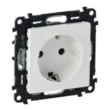 LEGRAND Valena Life 2P+F csatlakozóaljzat, csavaros vezetékbekötéssel fehér keret nélküli IP20 villanyszerelés