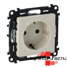 LEGRAND Valena Life 2P+F csatlakozóaljzat gyermekvédelem nélkül, csavaros vezetékbekötéssel elefántcsont 753225 villanyszerelés