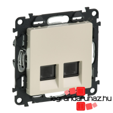 LEGRAND Valena Life 2xRJ11 csatlakozóaljzat elefántcsont 753239 villanyszerelés