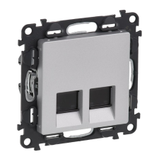 LEGRAND VALENA LIFE 2xRJ45 Cat.6 STP ALUMIN villanyszerelés