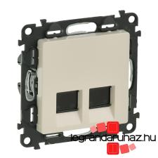 LEGRAND Valena Life 2xRJ45 Cat. 6 UTP csatlakozóaljzat elefántcsont 753243 villanyszerelés