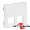 LEGRAND Valena Life 2xRJ45/RJ11 csatlakozóaljzat burkolat fehér 755420