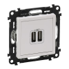 LEGRAND VALENA LIFE 2xUSB+TÁPE.5V-1500mA FH