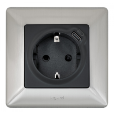 LEGRAND VALENA LIFE KERET 1-ES INOX DEKOR villanyszerelés