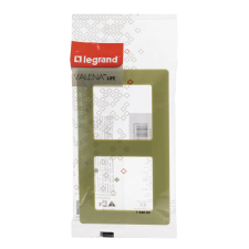 LEGRAND Valena Life kettős keret limezöld 754082 villanyszerelés