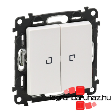 LEGRAND Valena Life kettős váltókapcsoló jelzőfénnyel 10 AX fehér 752109 villanyszerelés