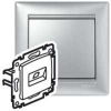LEGRAND VALENA TEL.2XRJ45 CAT6 FTP ALUMÍNIUM