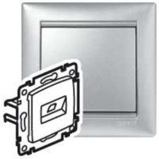 LEGRAND VALENA TEL.2XRJ45 CAT6 FTP ALUMÍNIUM villanyszerelés