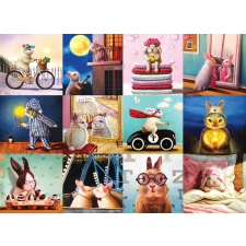 Legrační Nyulak EUROGRAPHICS 1000 darabos puzzle puzzle, kirakós